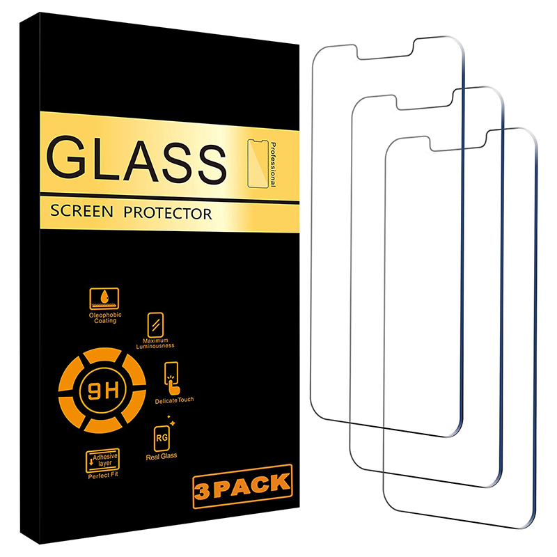 Glass Screen Protector Compatible for All Phone Device Display 3 Pack Tempered Glass,Case Friendly